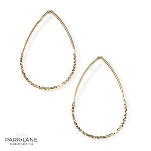 Park Lane Almond Teardrop Earrings - Gold